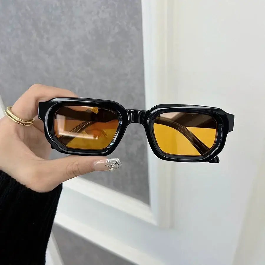 Gafas de Sol Rectangulares con Lentes Espejo — Estilo Fashion Unisex